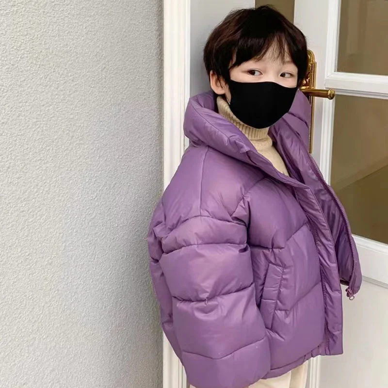 여자 코트 소년 어린이 스탠딩 칼라 다운 재킷 가을 겨울 아동 의류 화이트 오리 유행 카디건