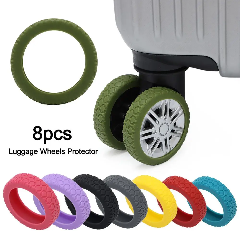 

Suitcase Parts Axles Luggage Wheels Protector Noise Wheels Guard Cover Damping Travel Luggage Caster Shoes Reduce Wheel Wear