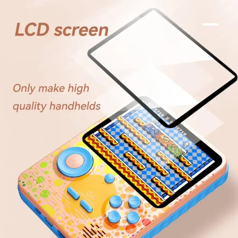 Console di gioco G6 Schermo da 3,5 pollici Supporto portatile portatile per 2 giocatori Macchina per videogiochi per bambini - immagine 5