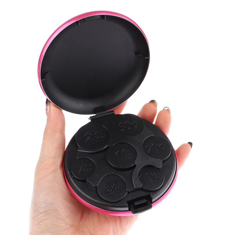 Round USD/Euro Coin Dispenser Storage Box Aluminum Alloy Plastic Coin Holder coin holder coin bank coin saver