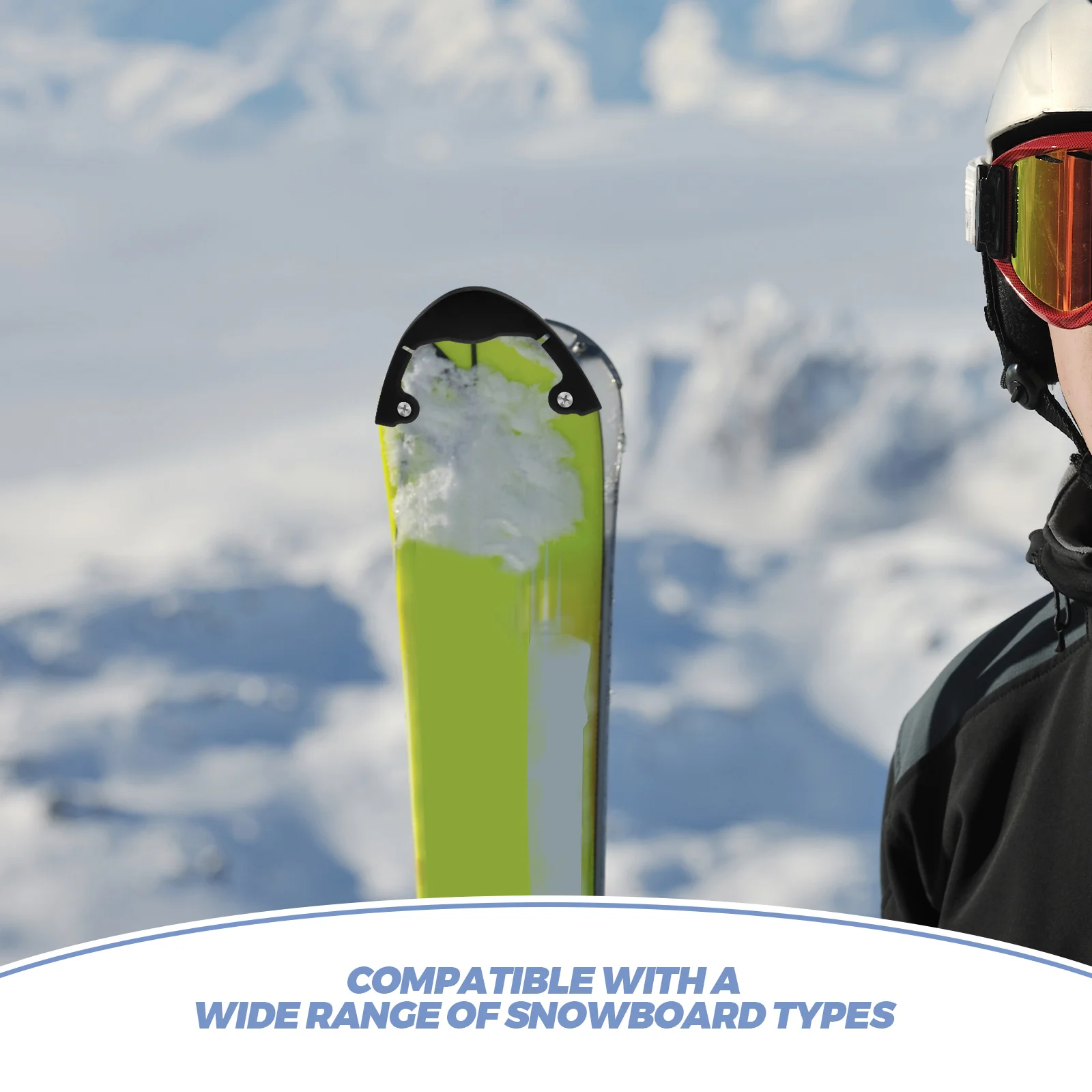 Durable Ski Bumper Strips Snowboard Guards Skateboard Protective Edge Protector Flexible Rubber Tubing Sturdy Metal Screws