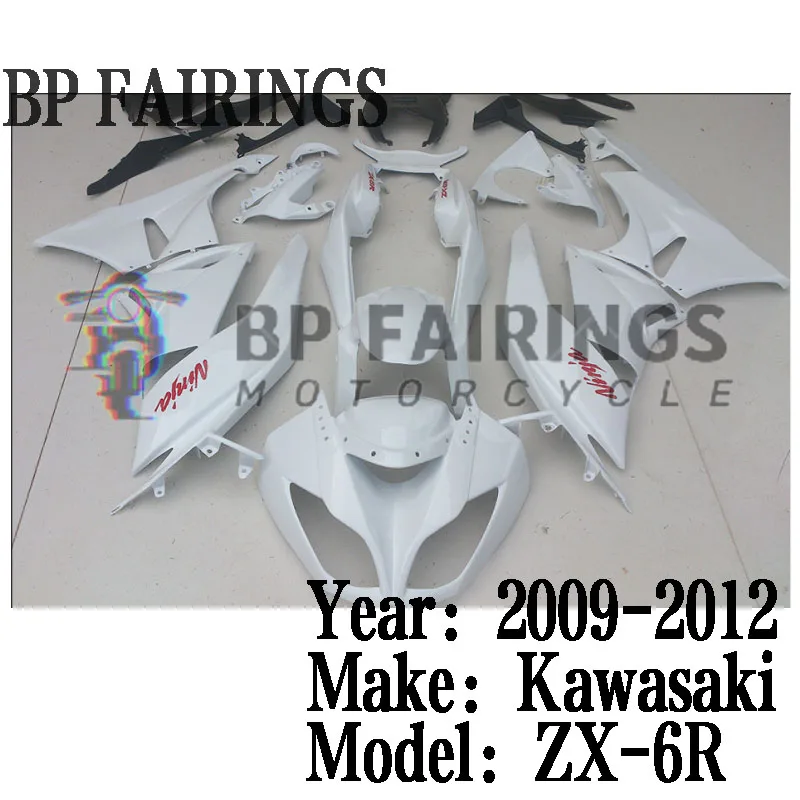 

Для Kawasaki ZX-6R ZX636 ZX6R ZX 636 2009 2010 2011 комплект обтекателей для мотоциклов ABS Набор для литья под давлением белый
