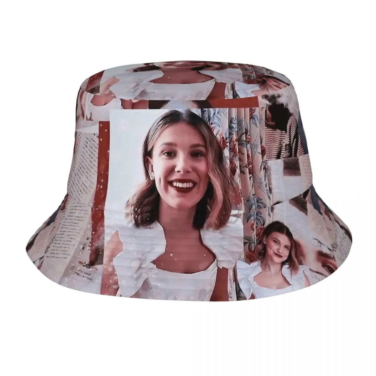 

Unisex Bob Hats Millie Bobby Brown Movie Spring Picnic Headwear Lightweight Outdoor Sport Fishing Cap Star Actor Ispoti Hat Gift