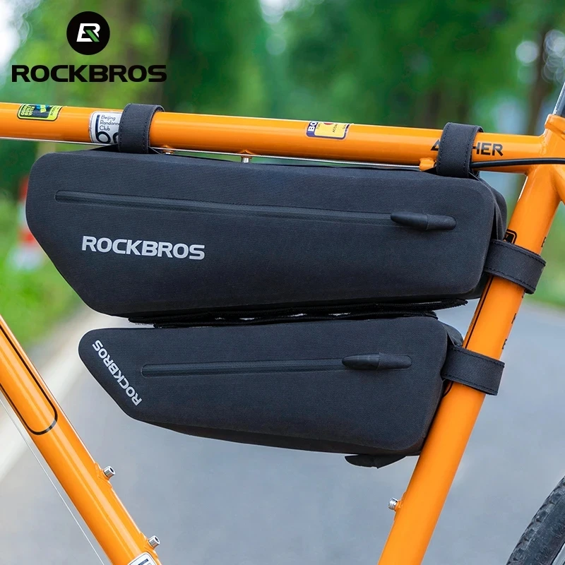 

ROCKBROS Bicycle Bags Reflective FrameTriangle Pouch Waterproof Top Tube Front MTB Road Bike Bag Pannier Accessories