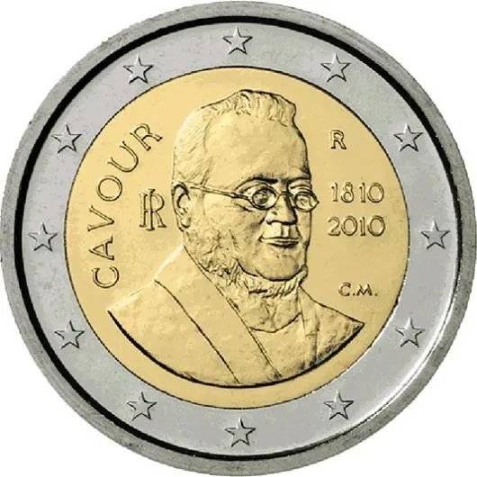Italia 2010 Il 200 ° Anniversario Della Nascita Di Earl Gafur 2 Euro Moneta Commemorativa Bicolore