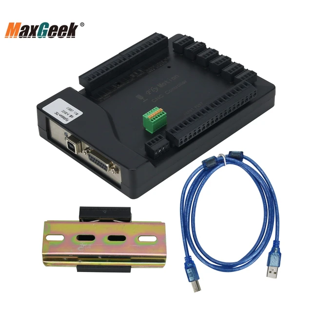 Maxgeek NMotion Mach3 USB CNC Motion Control Card Interface Board.
