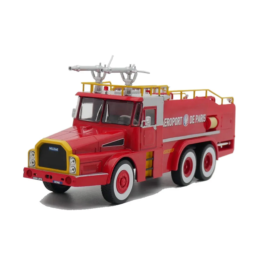

Diecast Ixo 1:43 Scale Willeme Vma Sides French Airport Fire Truck Alloy Die Cast Car Model Toy Car Collectible Toy Gift