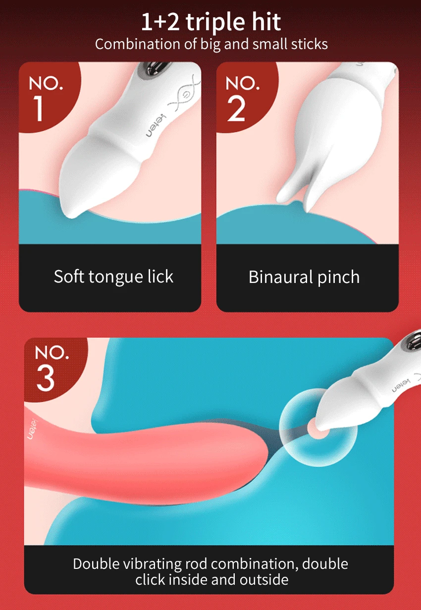 Dildo Vibrator Set For Women Clitoral Stimulator Soft Silicone_voghion.com