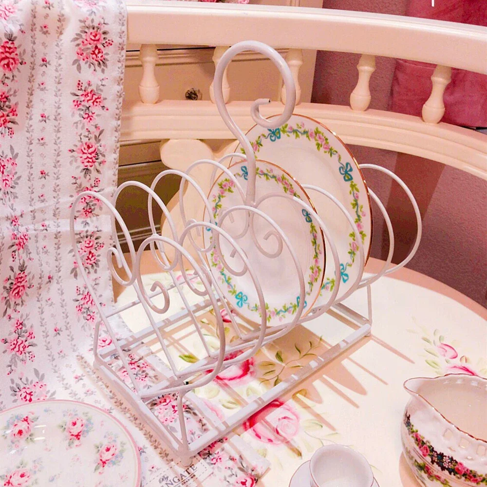 Heart-Shaped Bowl Dish Storage Rack, Holder, Single Layer Bowls Dishes Drain Rack, Organizer in Kitchen Accessories 2