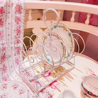 Heart-Shaped Bowl Dish Storage Rack, Holder, Single Layer Bowls Dishes Drain Rack, Organizer in Kitchen Accessories 2