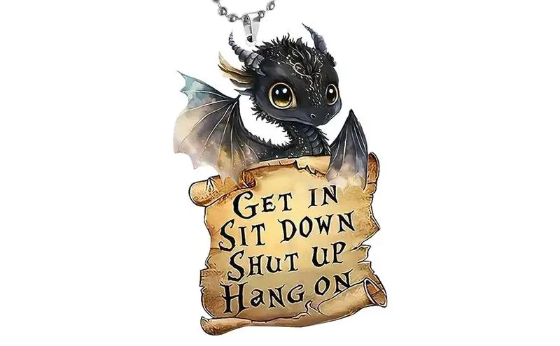 

Украшение на автомобиль «дракон», акриловый подвесной брелок с черным драконом для украшения салона автомобиля, игрушка в подарок, аксессуары для украшения автомобиля