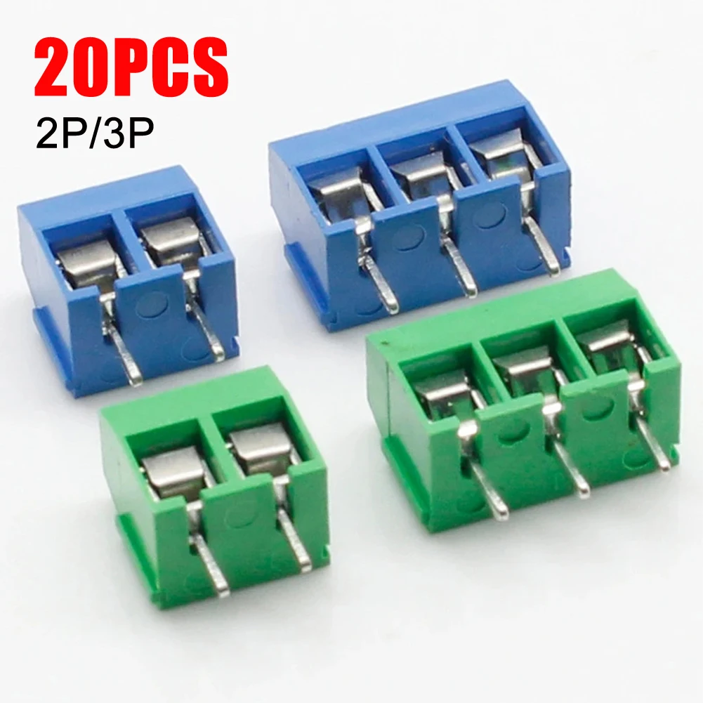 20Pcs-PCB-Mount-Screw-Terminal-Block-Connector-Pitch-5-0mm-KF301 ...