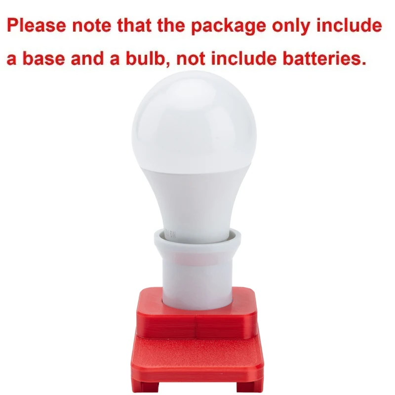 Description Picture 4 of item5W LED Work Light E27 Bulbs For Bauer 20V Battery Powered Portable Cordless Indoor And Outdoors Emergency Lamp