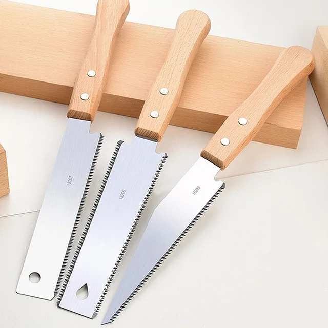Hand Saw Single/Double Sided Saw Flexible Blade for Flush Cutting Household Woodworking Tools Fine Tooth Precision Flat Saws ﻿ 5
