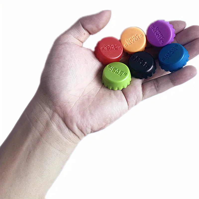 30/60 reusable silicone bottle caps, suitable for sealing and preserving beer, wine, cola, soda water bottles