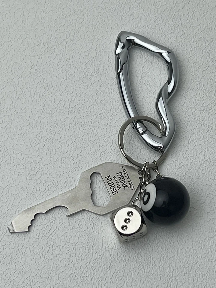 HABNI 4 Pièces Mousqueton Porte-Clé Anti-Rouille, Porte Clés