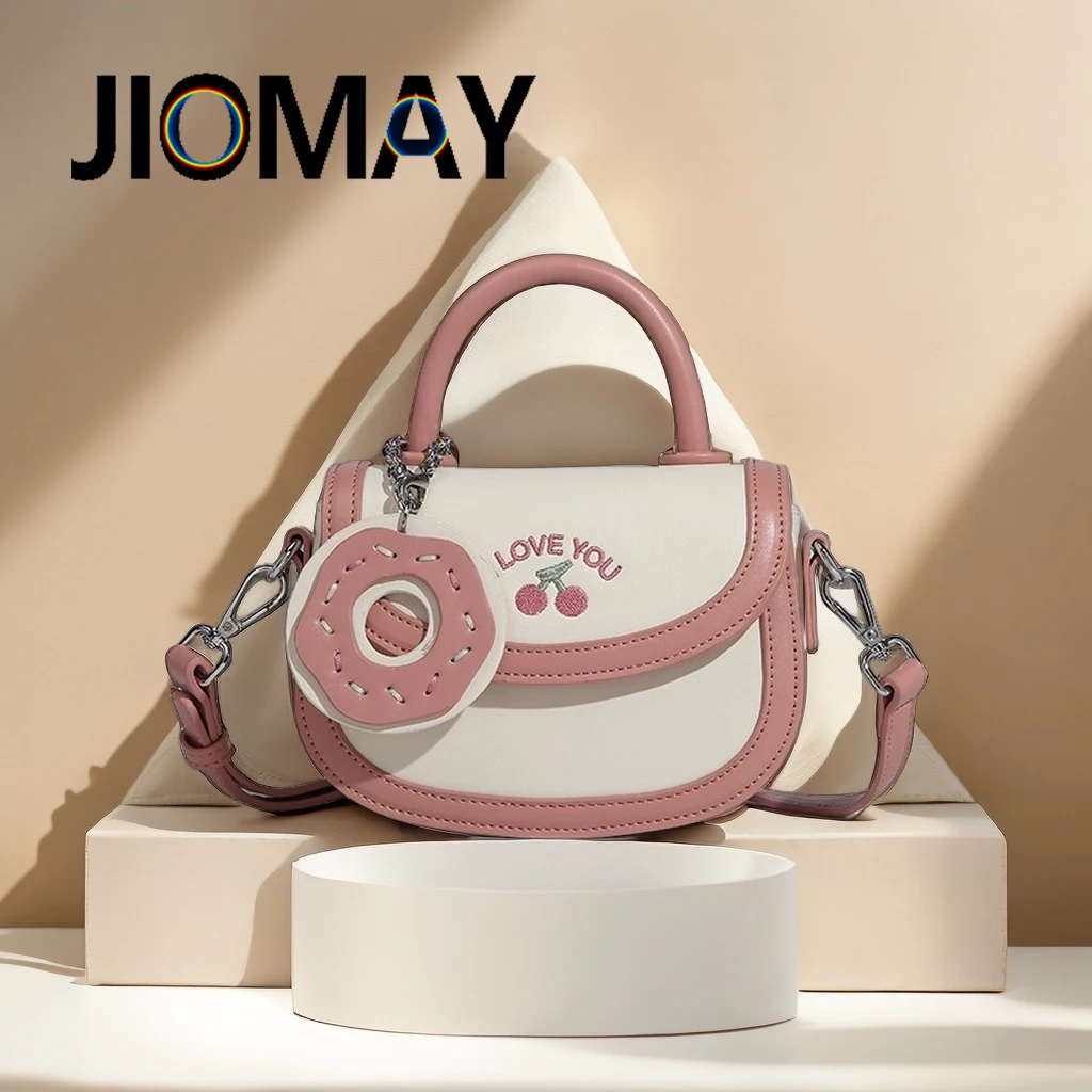 

JIOMAY Ladies Cute Cherry Pattern Tote Bag Essential For Spring Shoulder Bag Luxury Designer Bags Y2K Purse Messenger Bag