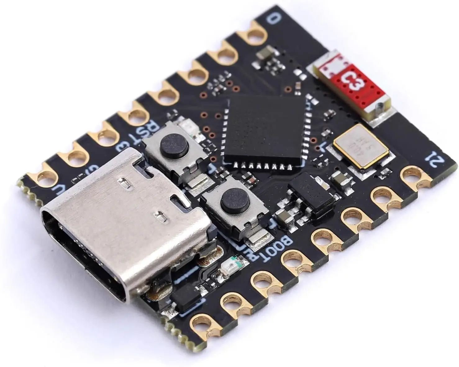 รูปสินค้า บอร์ดพัฒนา ESP32-C3 SuperMini Plus WiFi Bluetooth รุ่น V2.0 สีแดง