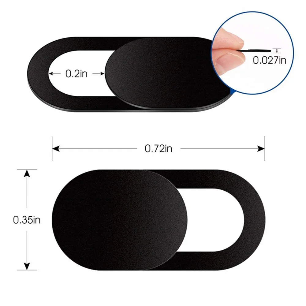 Privacy Protector Webcam Cover with Shutter Slider for Laptops and Mobile Devices