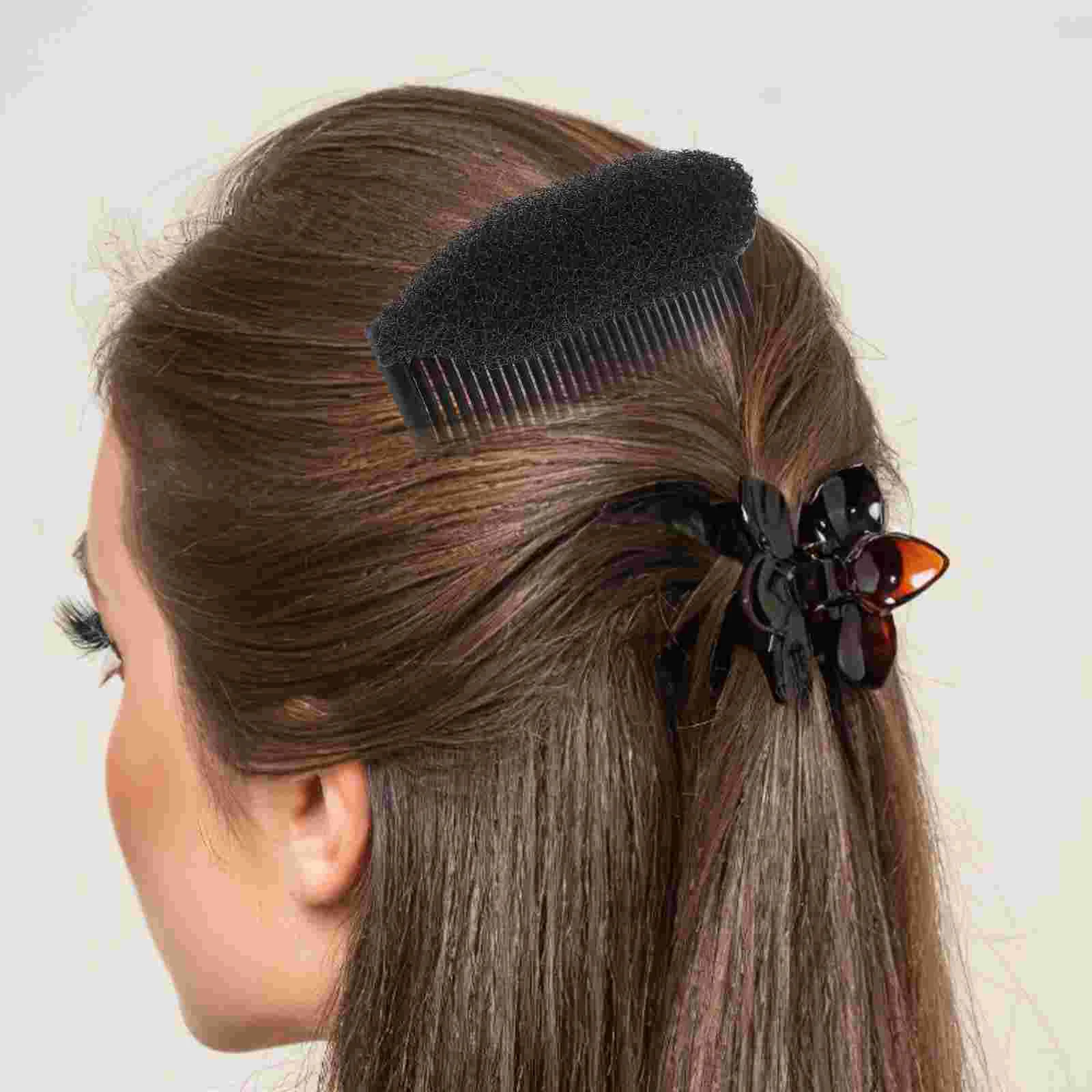 4 Pcs Volume Insert Hair Comb Clips for Bun Maker Korean Style Topper Accessories Safe Material Lasting Use Hairstyle