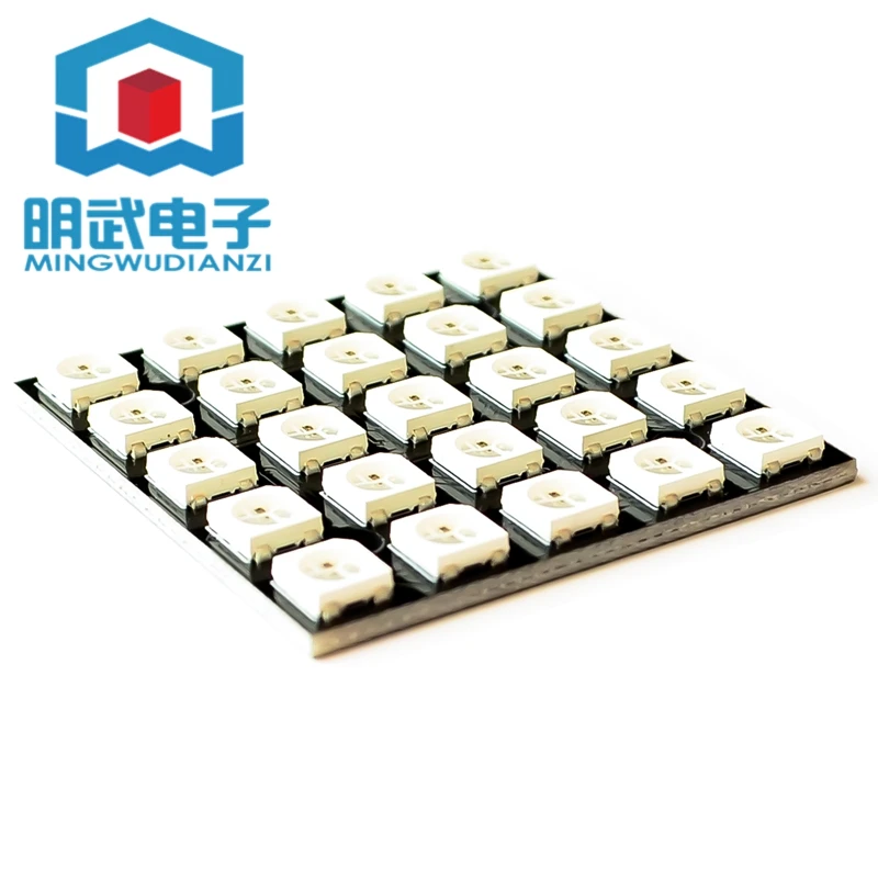 WS2812B 5050 RGB LED 풀 컬러 드라이버, 25 비트 컬러 램프 개발 보드, 5*5 비트