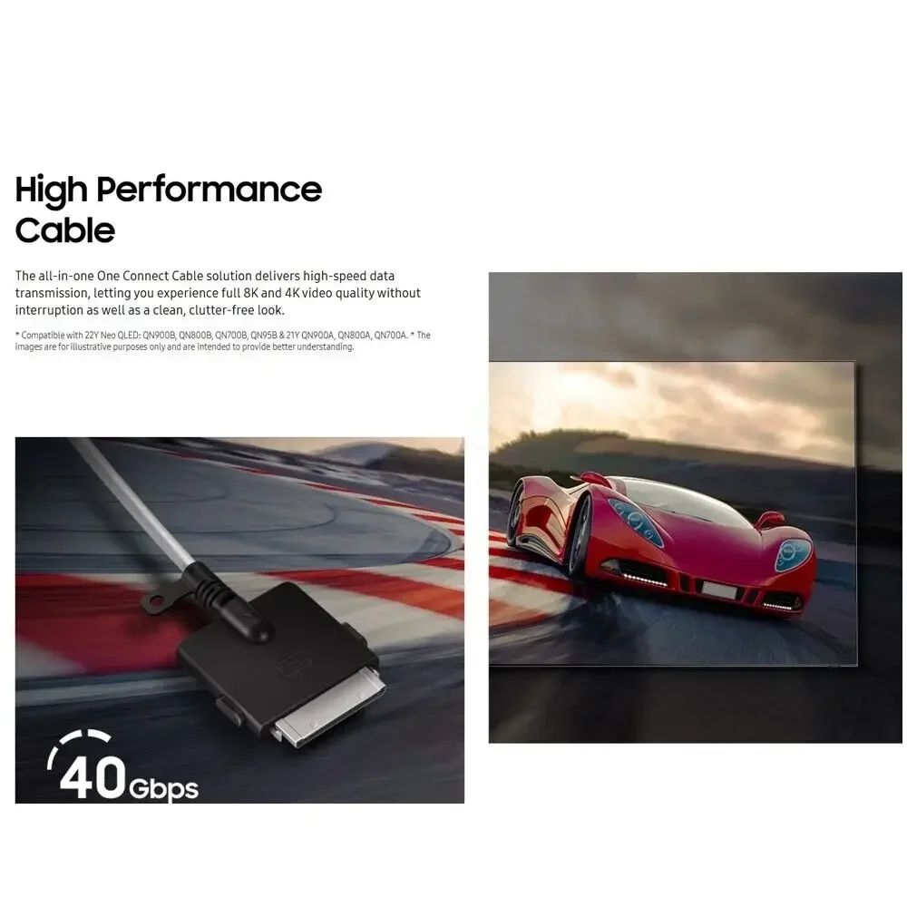 5M BN39-02688A TV Invisible One Connect Cable is for QN55QN700AF QN65QN700BF QN65QN700CF QN75QN700CF QN85QN800CF