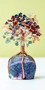 7 Chakras Gemstone Crystal Money Tree