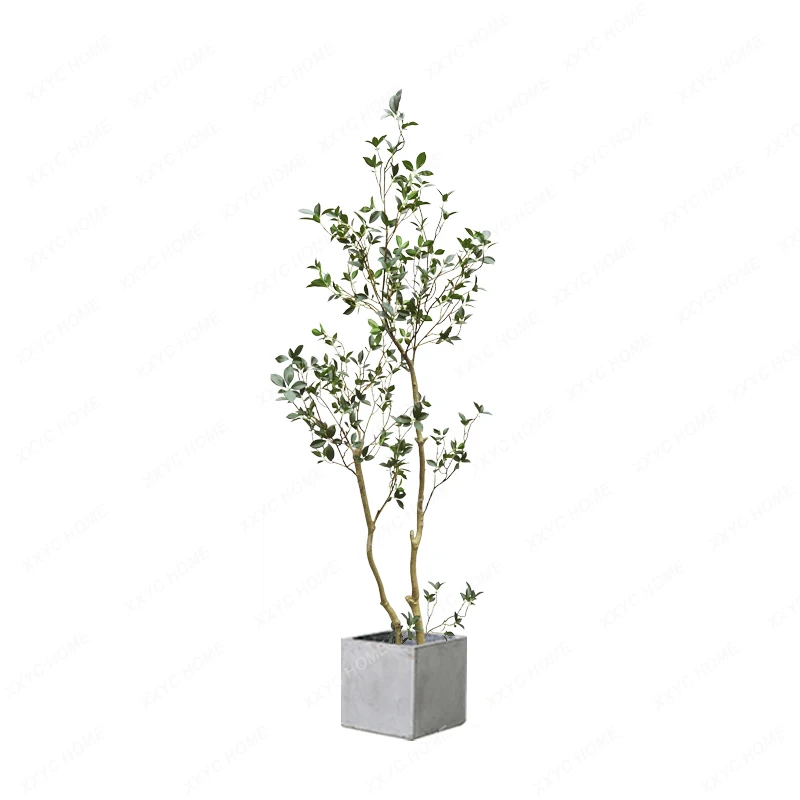 

Artificial Green Plant Indoor Living Room Floor Large Simulated Plants Holly Potted Plant Landscaping Decoration Fake Trees