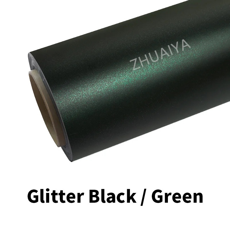 

Highest quality Chameleon Glitter Green Vinyl Wrap film wrapping film bright 152*18m roll quality Warranty covering film voiture