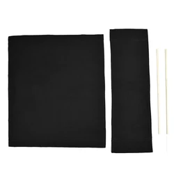 Multi - Color Canvas Heavy Duty Outdoor Chair Cover Set - Home & Garden Protector (Black)