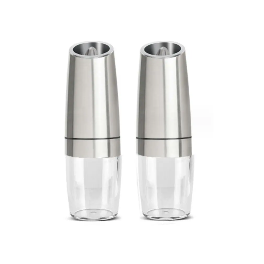 Gravity Electric Automatic Mill Seasoning Salt and Pepper Grinder LED Light Adjustable Coarseness Kitchen Steak Tool Sets