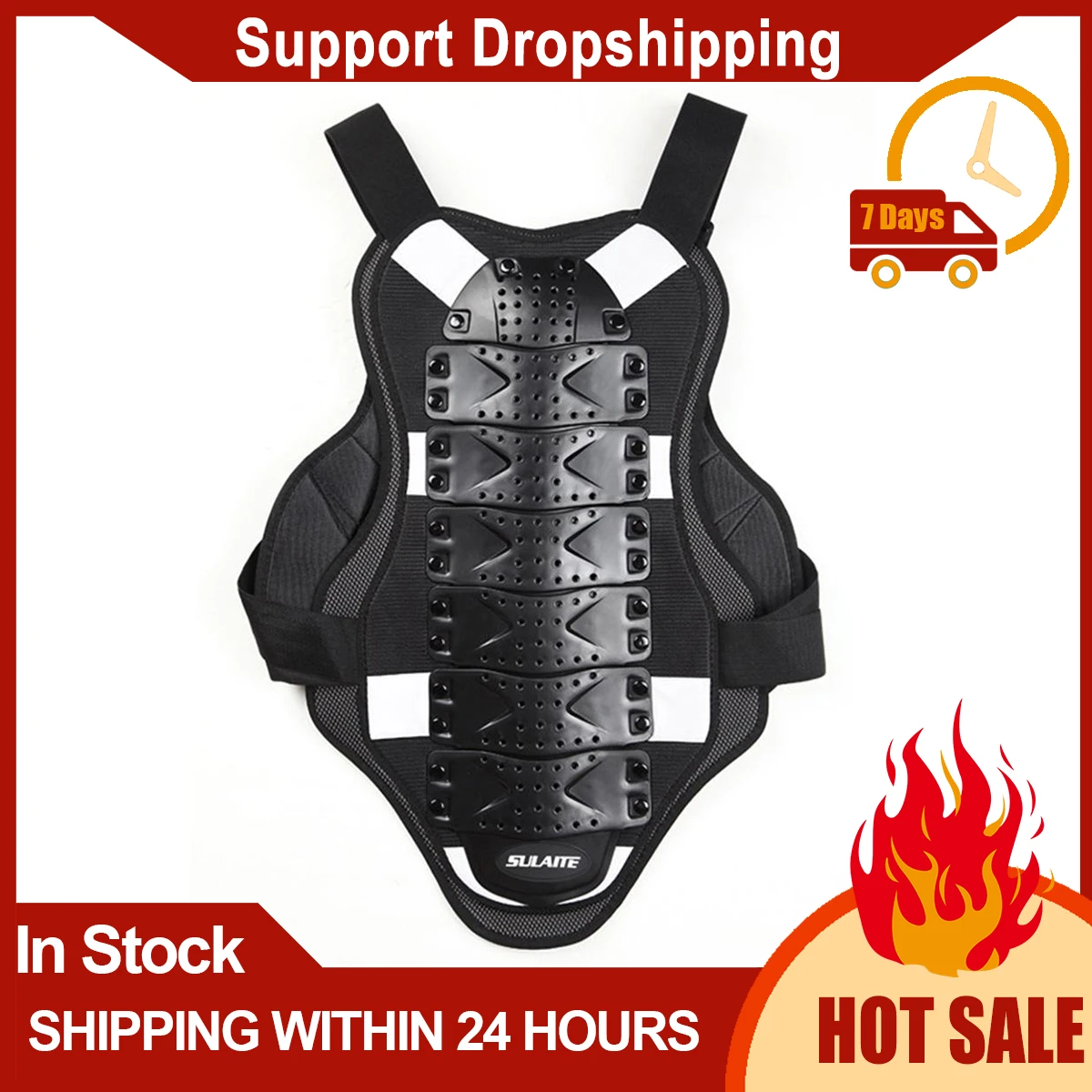 Racing Motorcross Motorcycle Body Back Spine Protective Jacket Gear Body Armour Motorcycle Spine