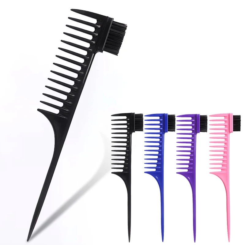 Rat Tail Comb For Women Edge Control Brush Professional Salon Anti-Sstatic Parting Hair Combs Detangling Hairbrush