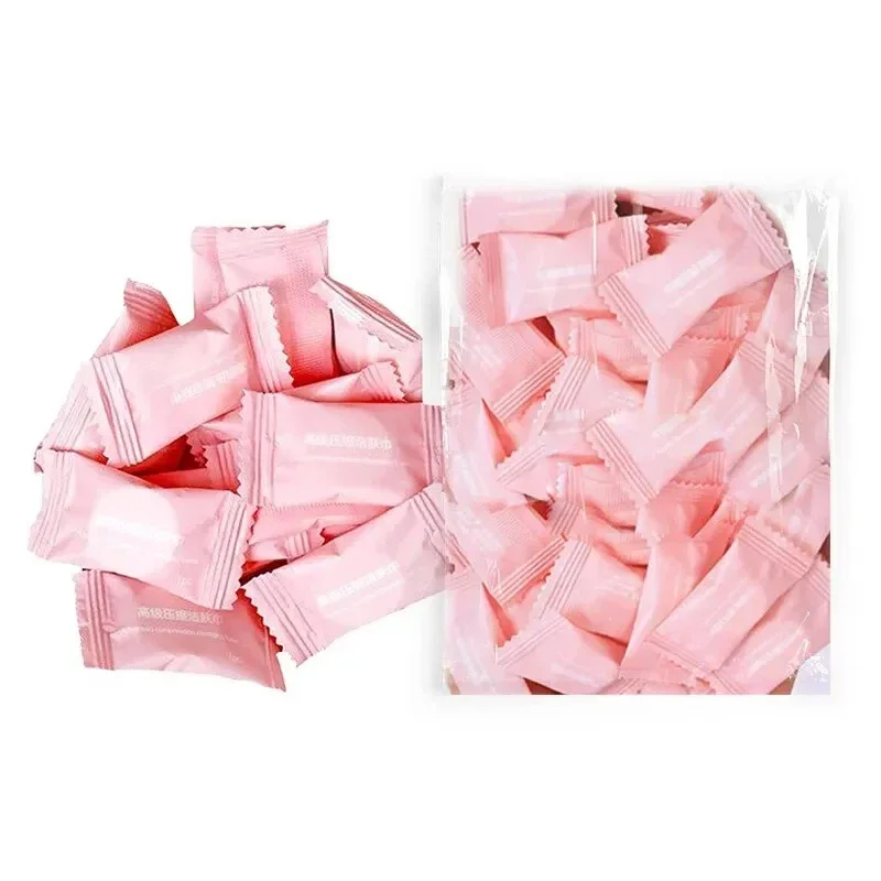 Compressed Bag 50PCS Compressed Towels Travel In Suitable For Sensitive Skin Cotton Cleansing Towel Disposable Face Pack