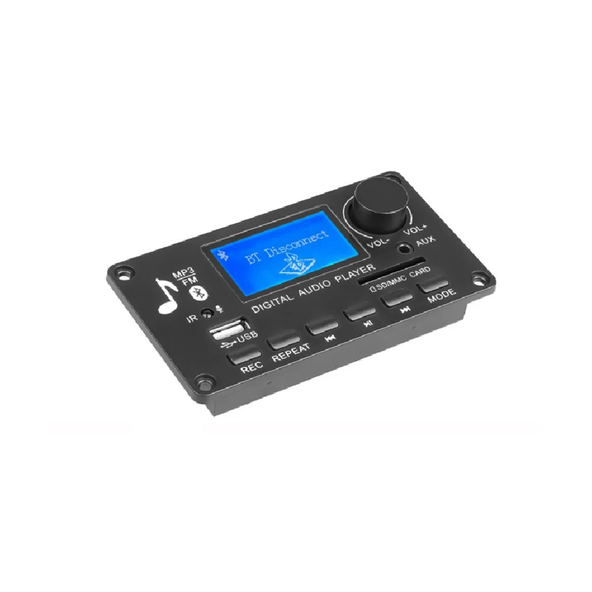 Placa decodificadora de MP3 para coche, receptor de Radio, reproductor Mp3, Bluetooth V5.0, módulo SD, USB, MP3, FM, grabación AUX, CC de 12V