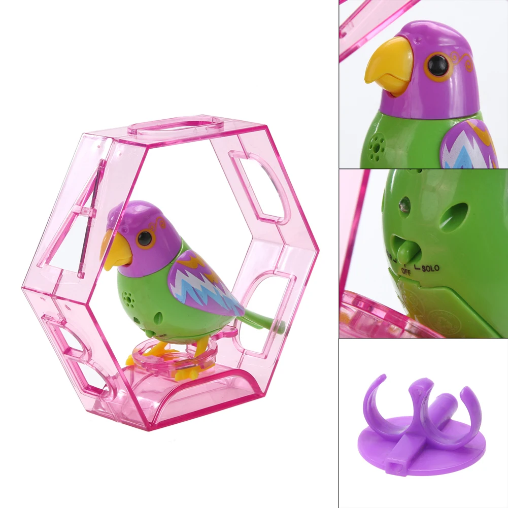 플라스틱 소리 음성 제어 활성화 지저분한 노래 새, 어린이 장난감 선물