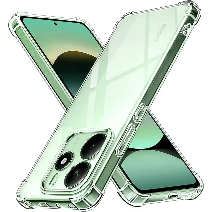Luxury Shockproof Silicone Soft Clear Thin Phone Case Cover