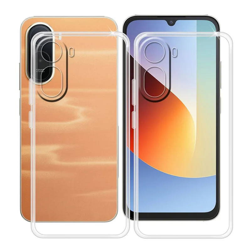 Luxury Crystal Clear Phone Cases - Slim Transparent Shockproof TPU Back Covers