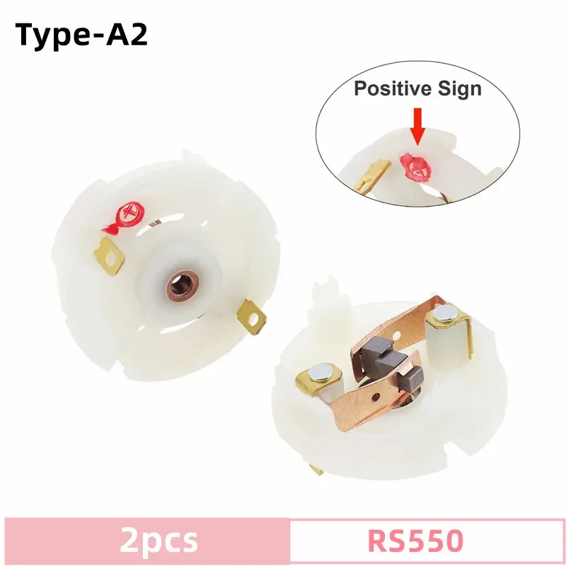 RS550 RS775 R380 DC Motor Carbon Brush Holder 2pcs for Electric Drill Electric Screwdriver Motor Tool Copper Brushes