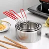 304 Stainless Steel Fried Mesh Kitchen Fry Basket Cooking Basket Fry Pan Oil Pan Strainer Noodle Spoon Colander French Fries 3