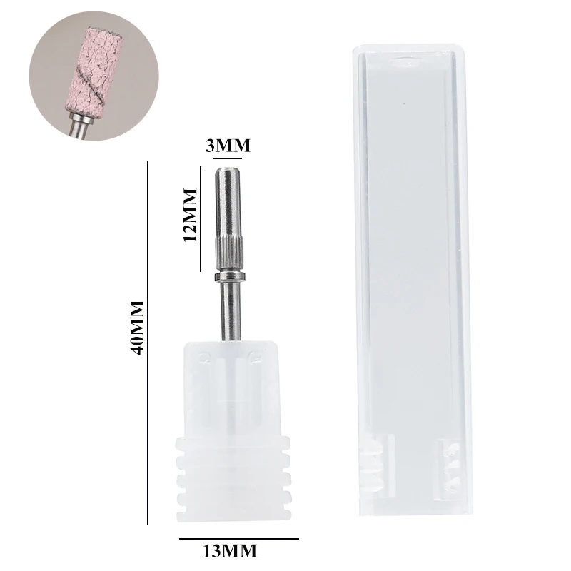 3mm Brown Mini Sanding Bands without Stainless Steel Mandrel Manicure Cuticle Clean Tools Electric Nail Drill Bits Accessories 6