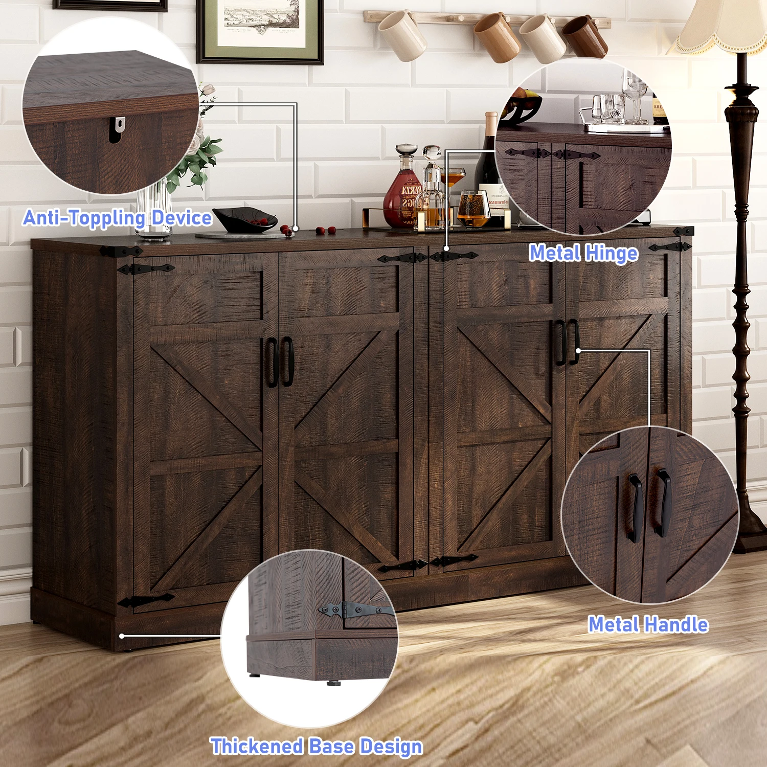 Farmhouse Buffet Cabinet 3