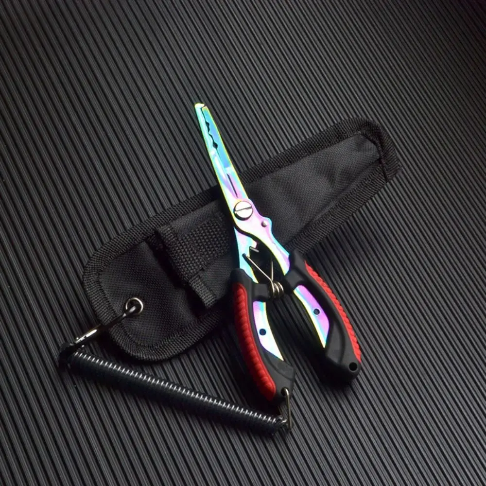 

Рыболовные плоскогубцы из нержавеющей стали, Высококачественная пластиковая ручка, резак для наживки на леску, инструмент для стрижки, уличный