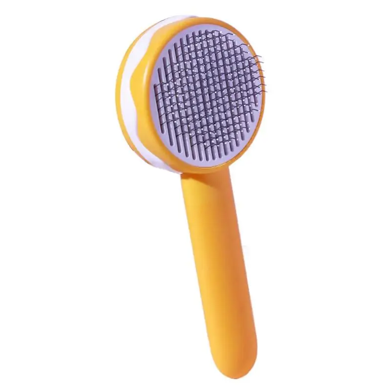 

Cat Hair Brush Cat Brush For Shedding With Release Button Cat Deshedding Brush Grooming Brush For Long Or Short Haired Cats And