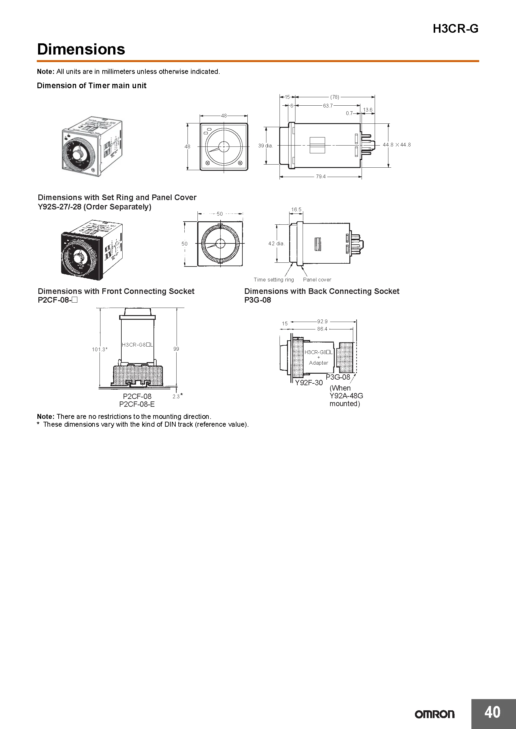 OMRON Original Verbindungssteckverbinder P2CF-11 P2CF-08-E P3G-08 P3GA-11 Kompatibel mit H3BA H3CR E5CN H3CA – Detail 1
