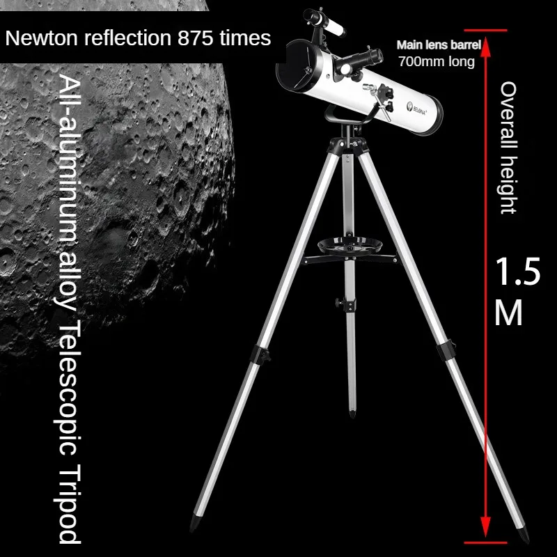 Telescopio astronomico professionale per Space Star Moon Watching 875X da 35 a 875 volte Zoom rifrattivo monoculare Telescopio regalo