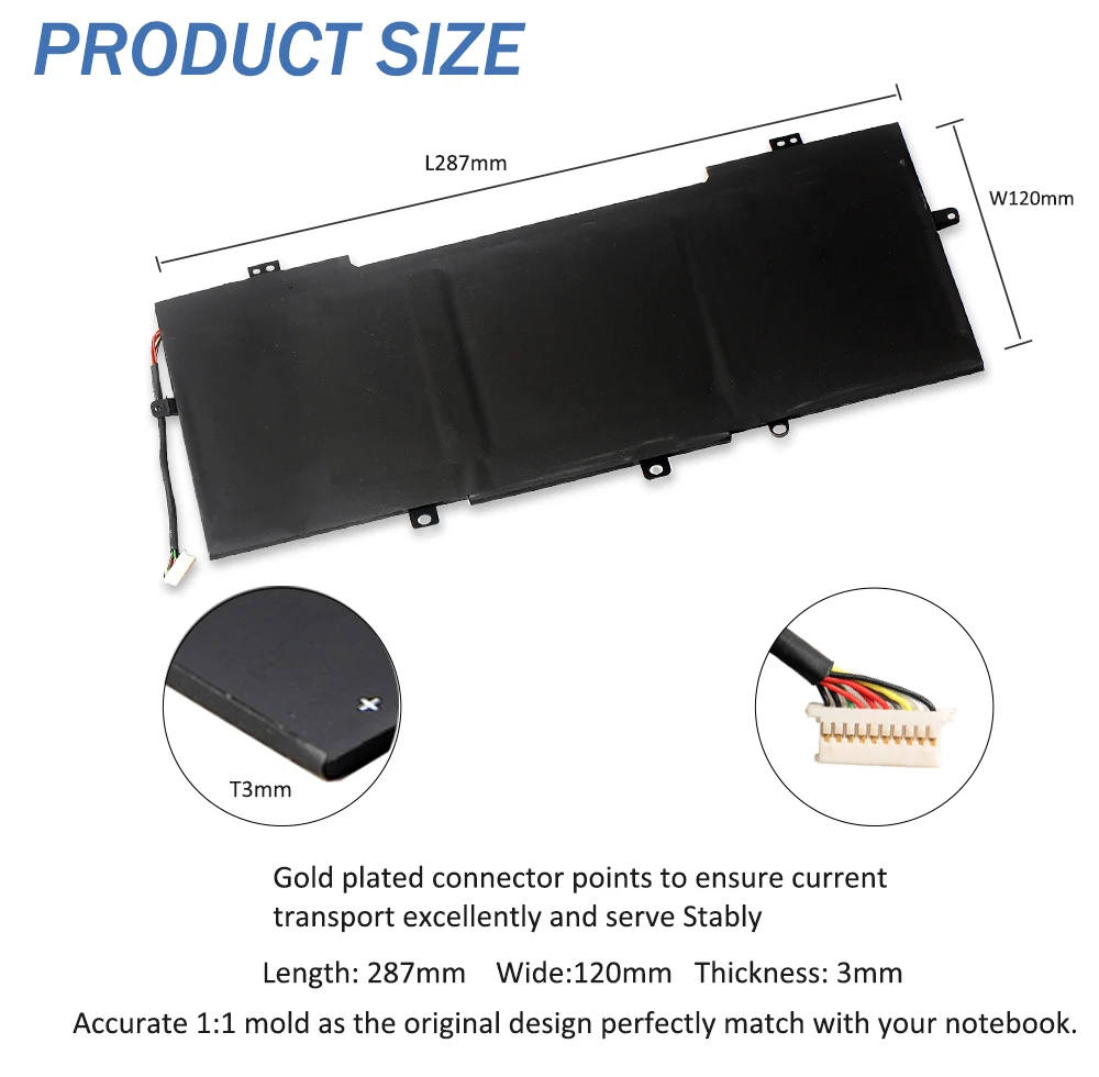 Bateria do Portátil de Etesbay Vr03xl 11.4v para hp Pavilion 13-d Envy 13 13-d046tu 13-d025tu 13-d024tu 13-d051tu 13-d056tu Lhstnn-ib7e - Imagem 5