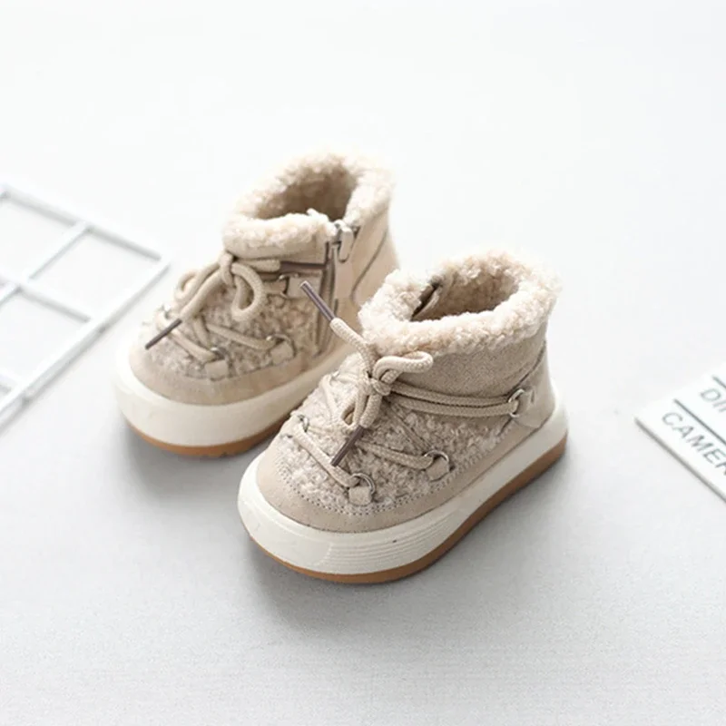 Winter Baby Boots baby shoes baby boots Warm Plush Rubber Sole Toddler Kids Sneakers Infant