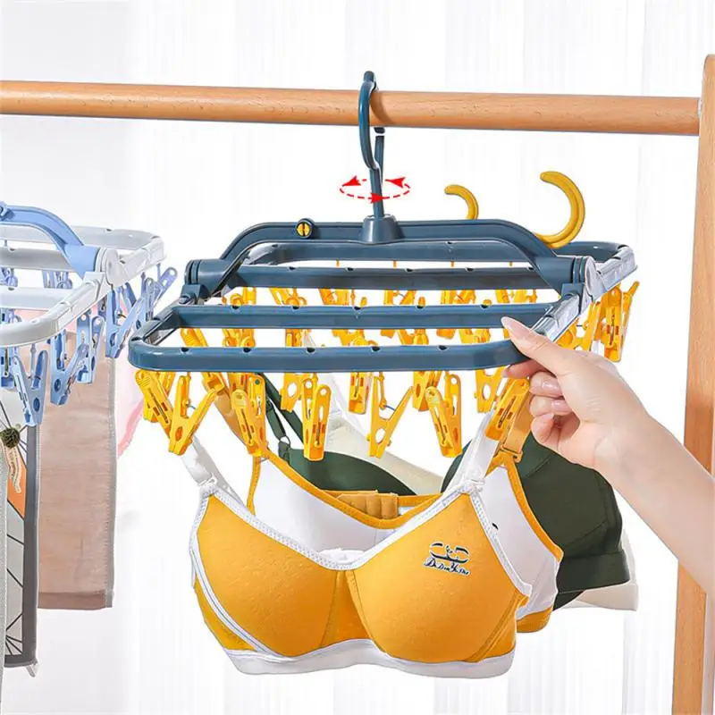 양말 클립 거치대 멀티 클립 건조 방풍 내구성 플라스틱 의류 건조 도구, 방풍 폴더, 두꺼운 소재