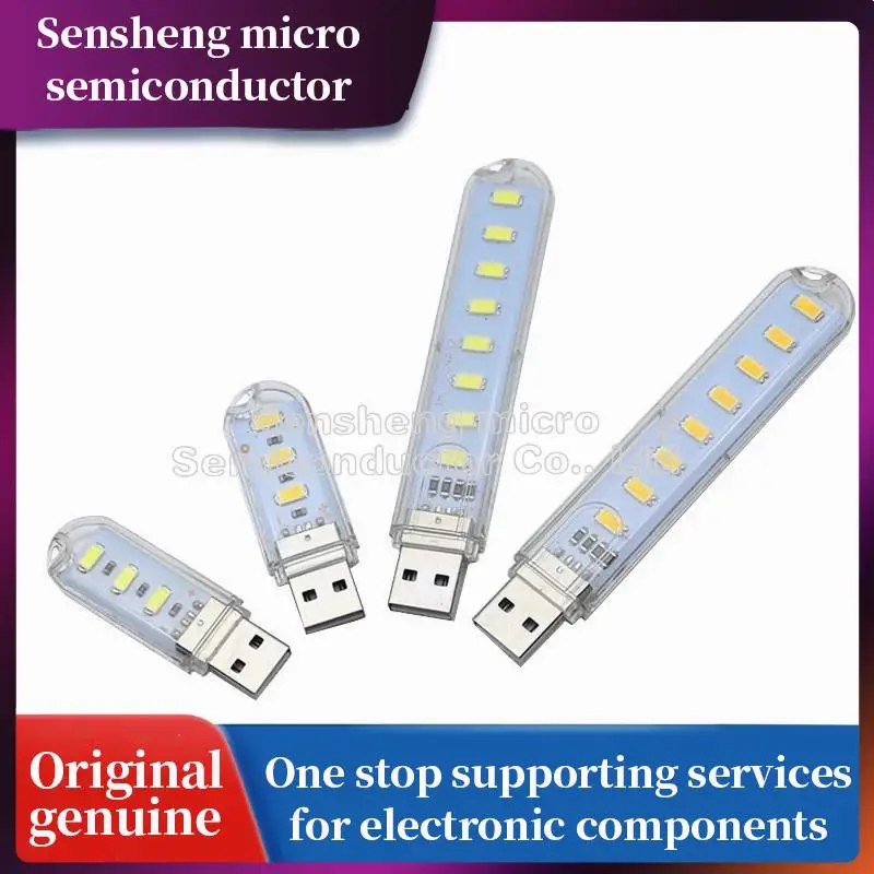 

USB LED Book Lights 3LEDs 8LEDs SMD 5630 5730 LED Bulb 5V Power Input White 5000-6500K Warm White 3000-3500K USB Night light